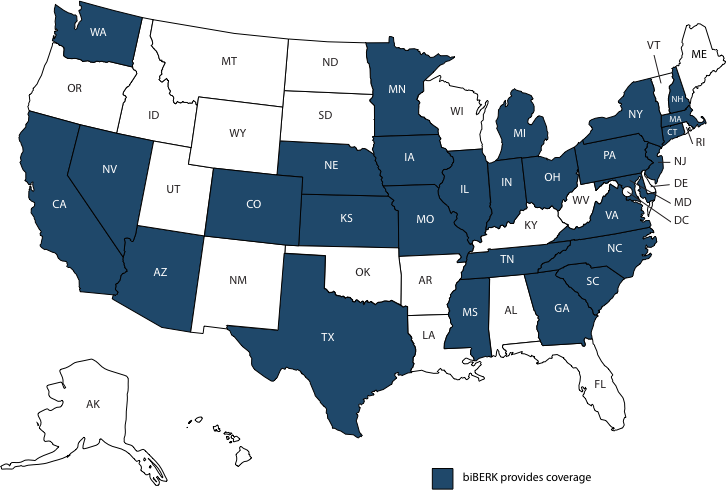 Insurance Coverage By State From Biberk Biberk A Berkshire Hathaway Company